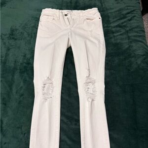 Frame Denim White Distressed Women Jeans